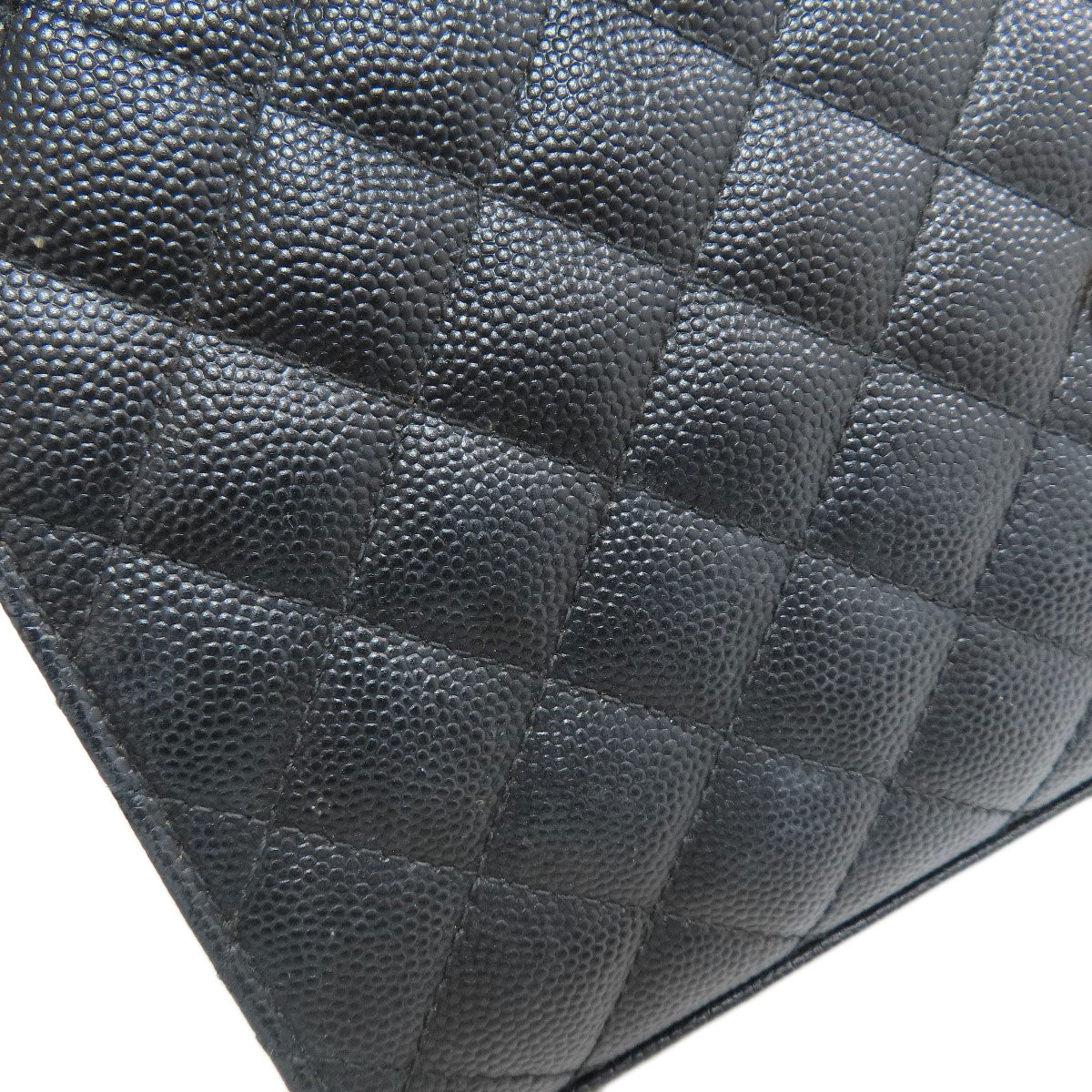 YVES SAINT LAURENT Chain Wallet Envelope Medium Chain Shoulder Long wallet (with coin pocket) Calf Ladies [Used]