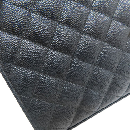 YVES SAINT LAURENT Chain Wallet Envelope Medium Chain Shoulder Long wallet (with coin pocket) Calf Ladies [Used]
