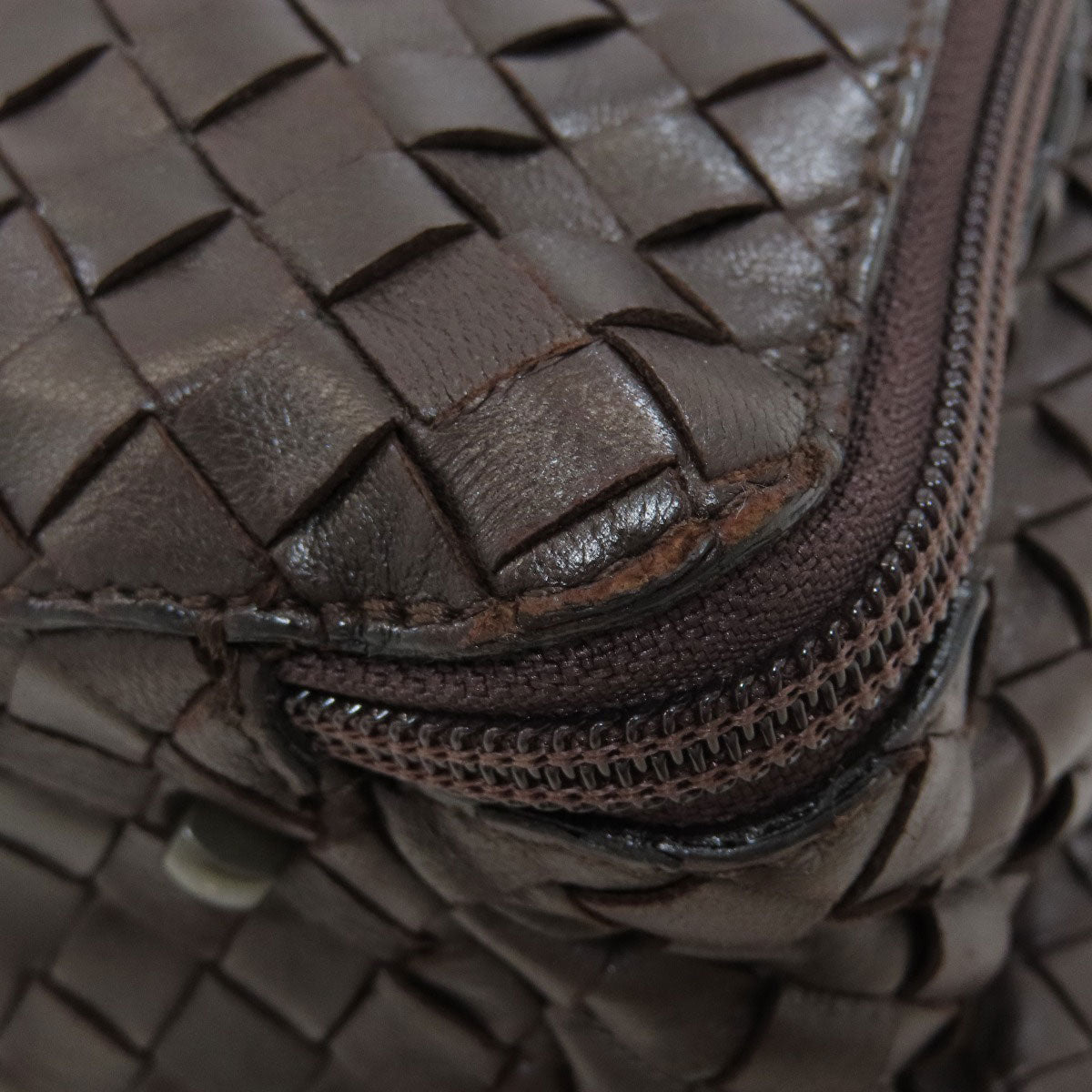 BOTTEGA VENETA Intrecciato Handbag Leather Ladies [Used]