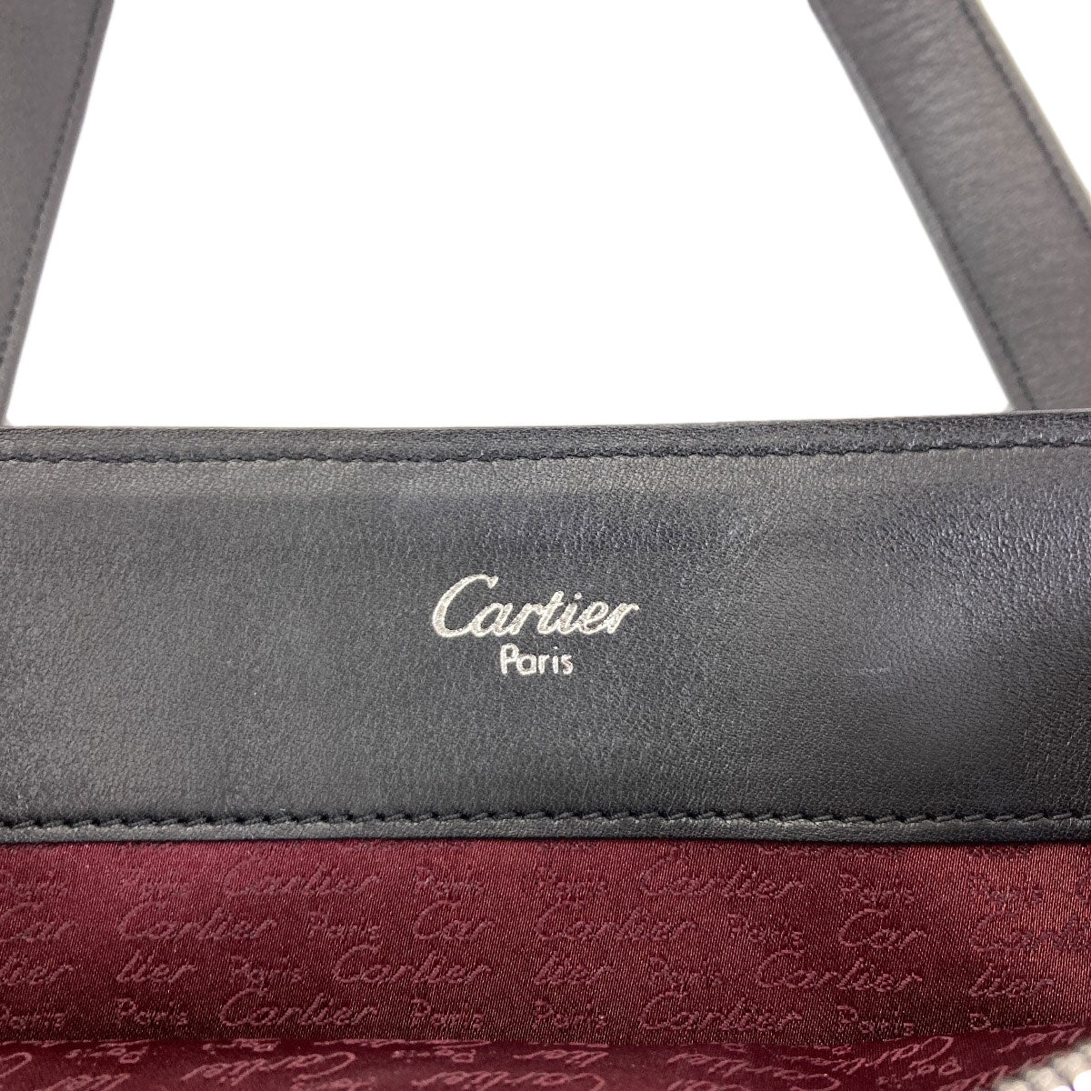 CARTIER Cabochon Tote Bag Leather Ladies [Used]