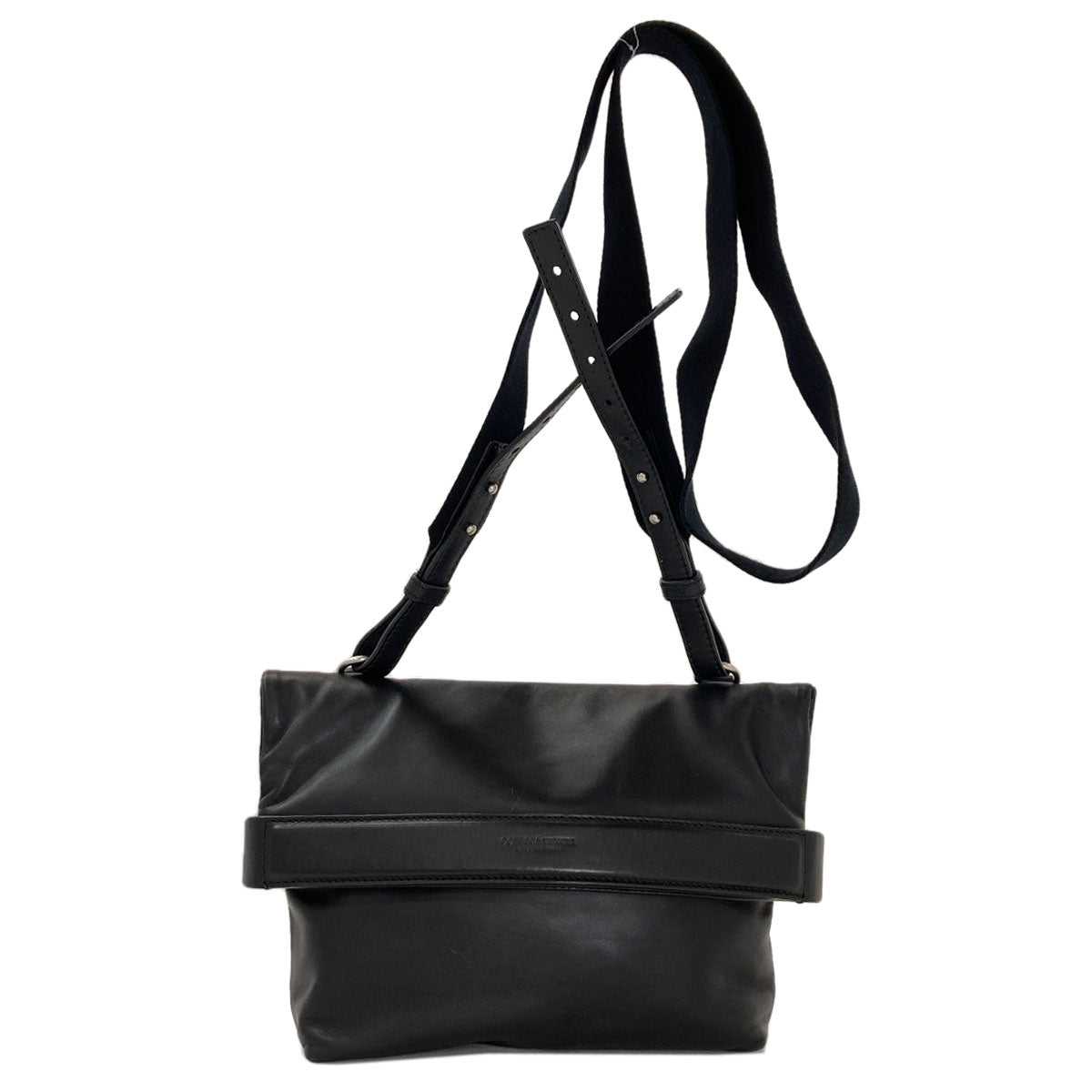 BOTTEGA VENETA logo Shoulder Bag Leather Ladies [Used]