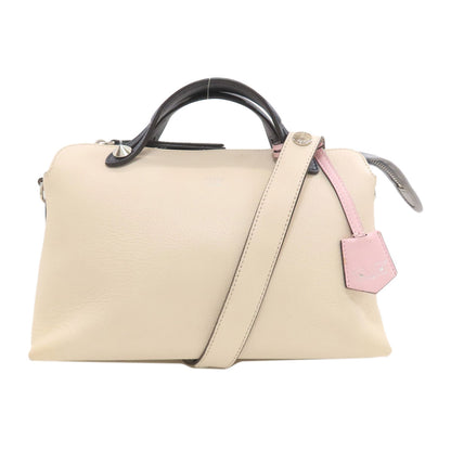 FENDI BY THE WAY Medium Monster 2WAY Handbag Calf Ladies [Used]