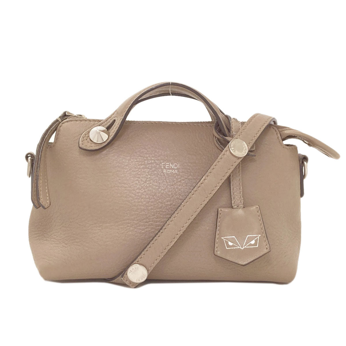 FENDI BY THE WAY Mini Monster 2WAY Handbag Calf Ladies [Used]