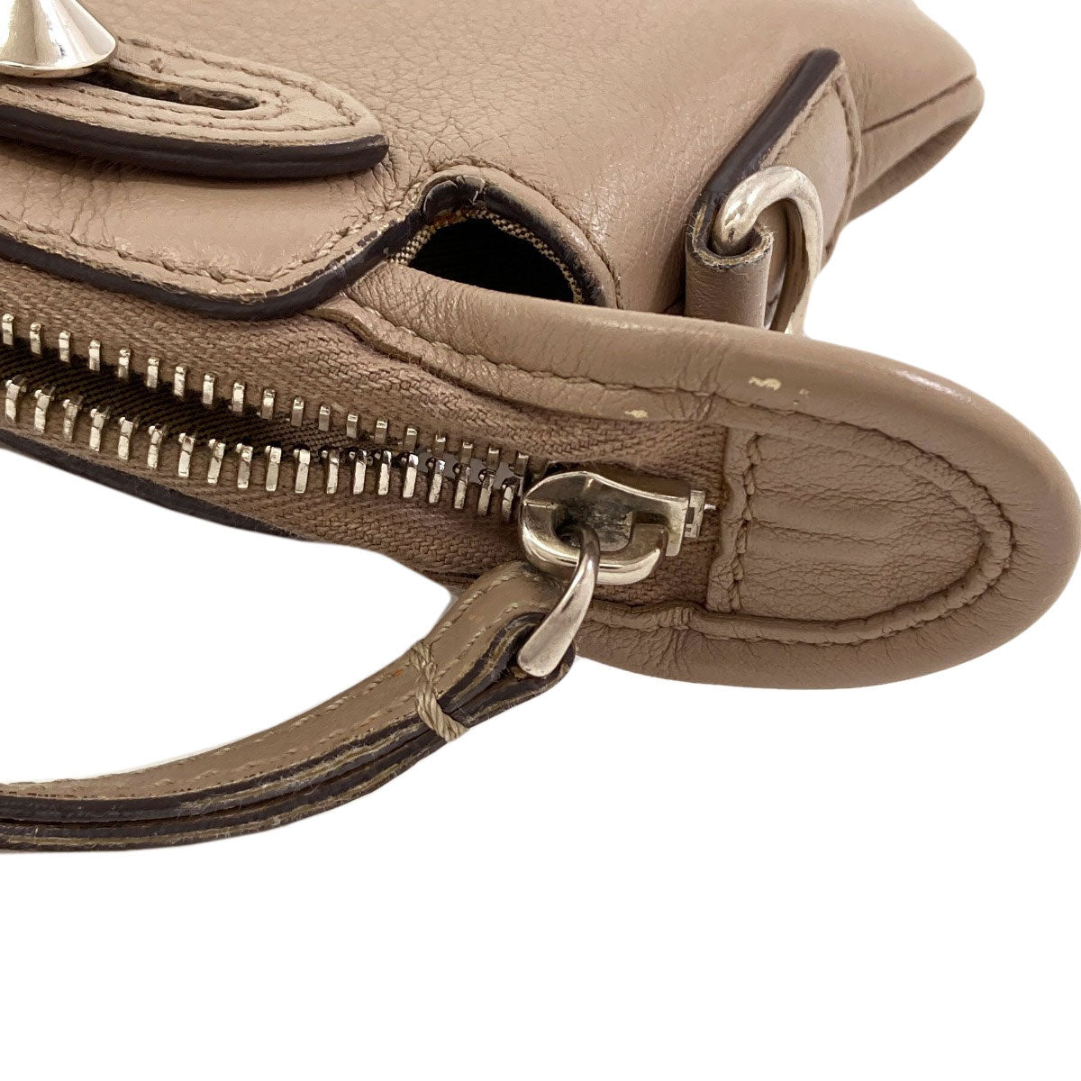 FENDI BY THE WAY Mini Monster 2WAY Handbag Calf Ladies [Used]