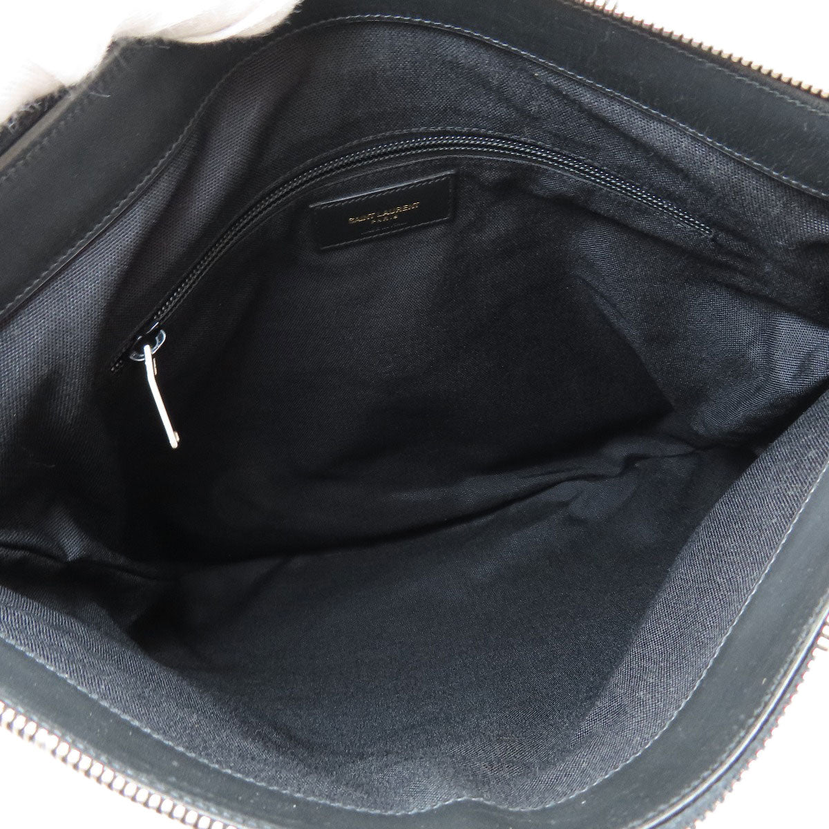 SAINT LAURENT logo Tote Bag Canvas Ladies [Used]