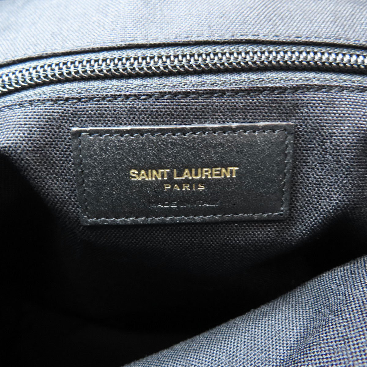 SAINT LAURENT logo Tote Bag Canvas Ladies [Used]