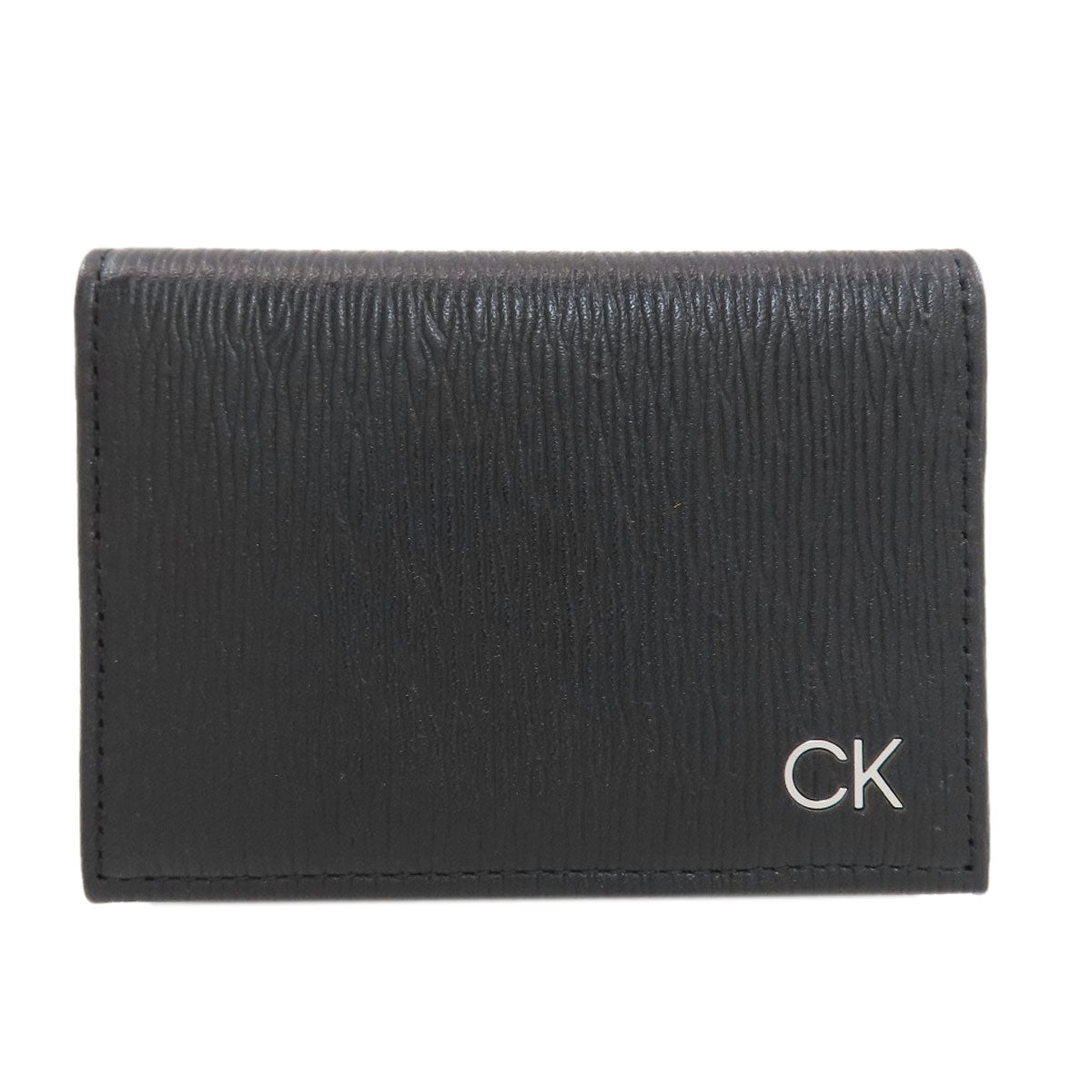 Calvin Klein 31CK200002 CK logo Card Case Leather mens [Used]