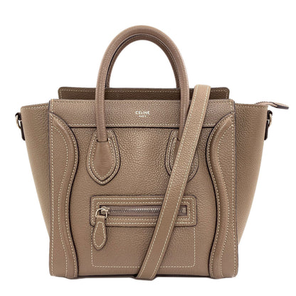 CELINE Luggage nano 2 WAY Handbag Calf Ladies [Used]