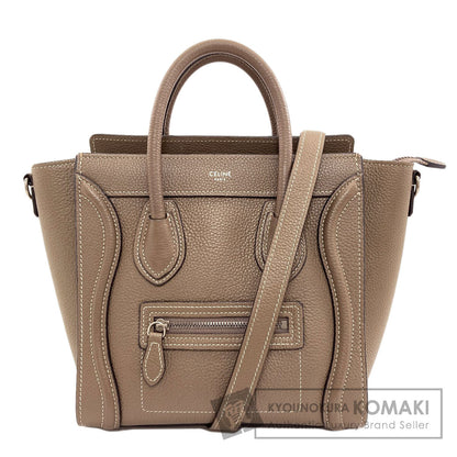 CELINE Luggage nano 2 WAY Handbag Calf Ladies [Used]