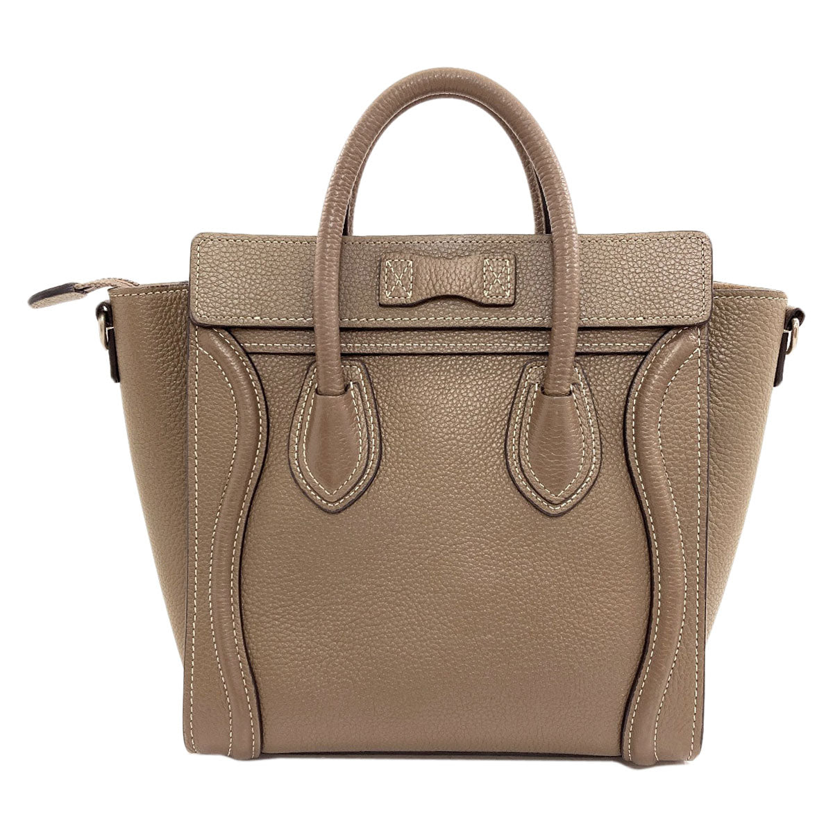 CELINE Luggage nano 2 WAY Handbag Calf Ladies [Used]