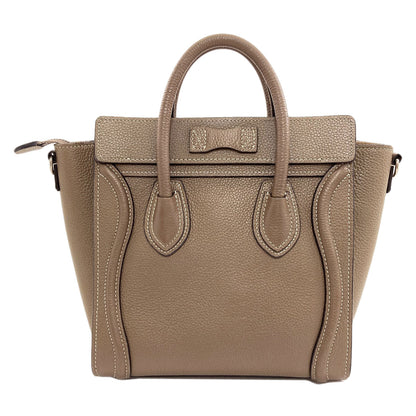 CELINE Luggage nano 2 WAY Handbag Calf Ladies [Used]