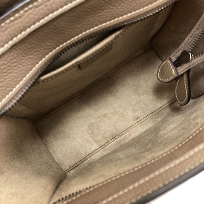 CELINE Luggage nano 2 WAY Handbag Calf Ladies [Used]