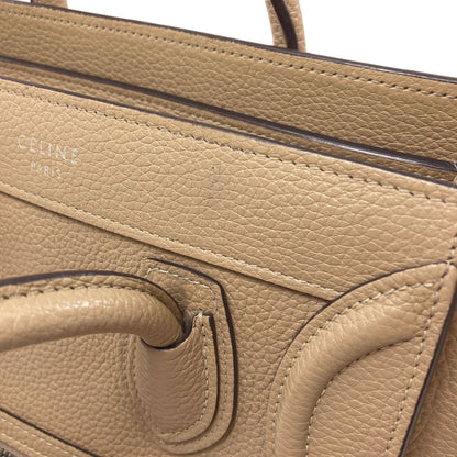 CELINE Luggage nano 2 WAY Handbag Calf Ladies [Used]