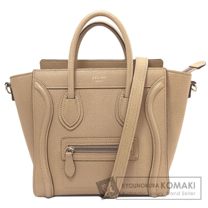 CELINE Luggage nano 2 WAY Handbag Calf Ladies [Used]