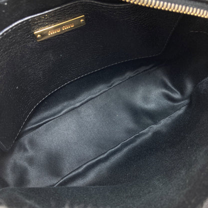 MIUMIU Ribbon motif Shoulder Bag Leather Ladies [Used]