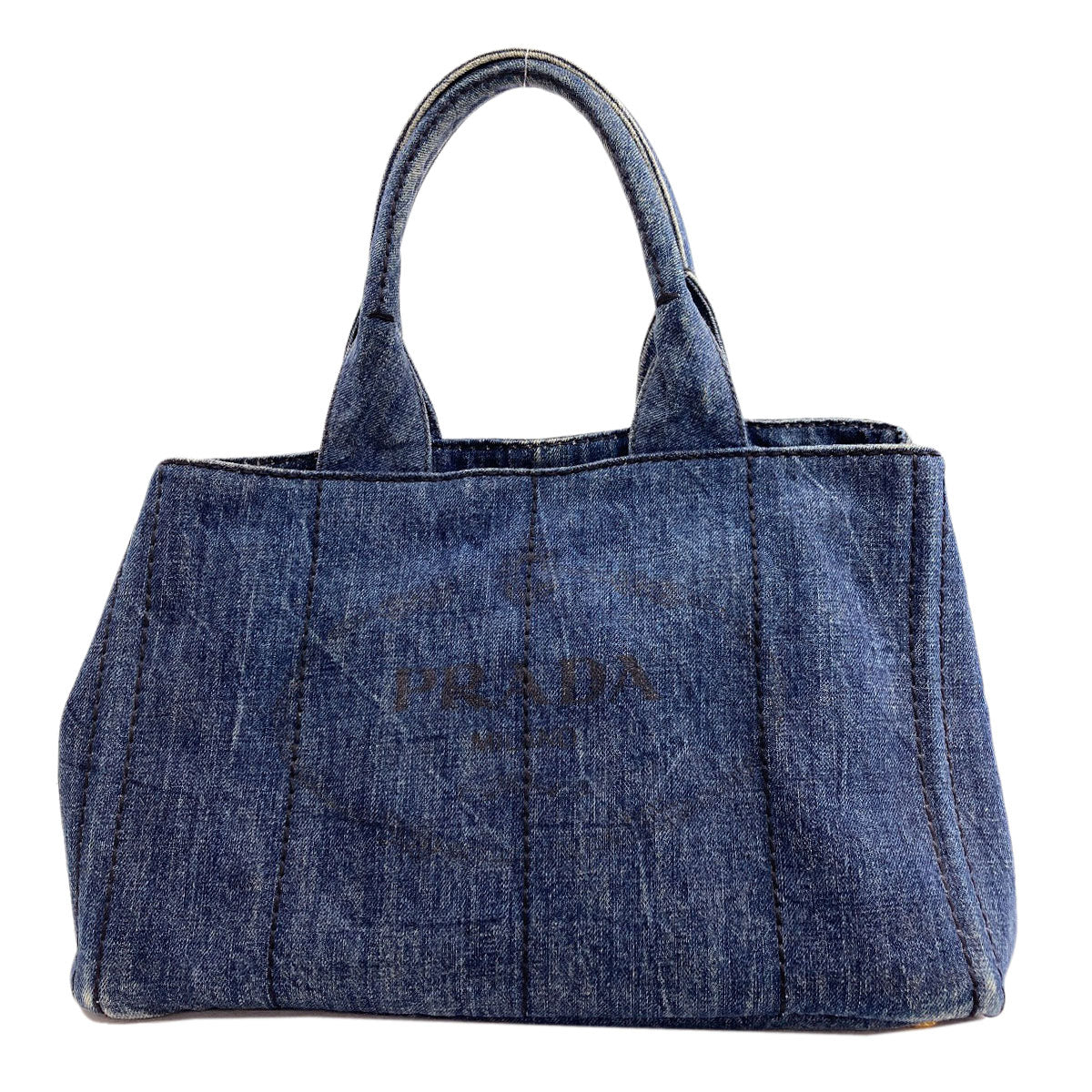 PRADA B1877B Canapa Tote Bag Denim Ladies [Used]