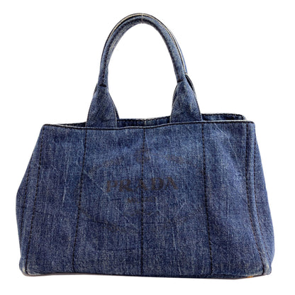PRADA B1877B Canapa Tote Bag Denim Ladies [Used]