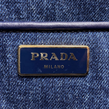 PRADA B1877B Canapa Tote Bag Denim Ladies [Used]