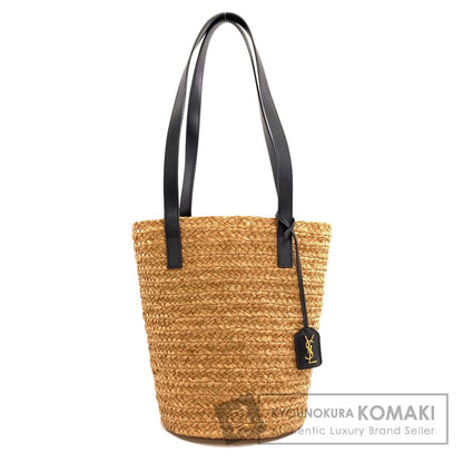 YVES SAINT LAURENT Basket bag, Panier, Small Tote Bag Raffia LeatherLadies [Used]