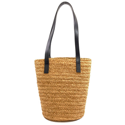 YVES SAINT LAURENT Basket bag, Panier, Small Tote Bag Raffia LeatherLadies [Used]