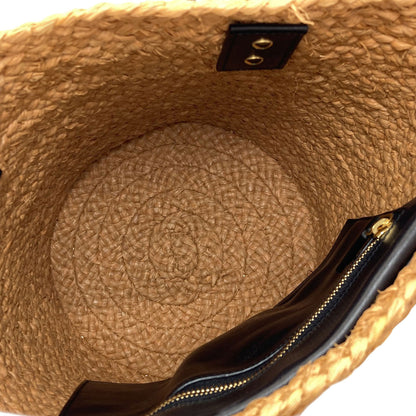 YVES SAINT LAURENT Basket bag, Panier, Small Tote Bag Raffia LeatherLadies [Used]