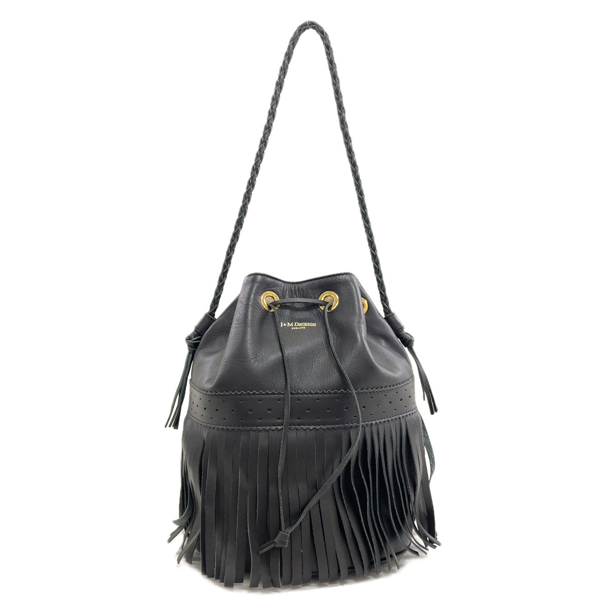J&M Davidson fringe carnival Handbag Leather Ladies [Used]