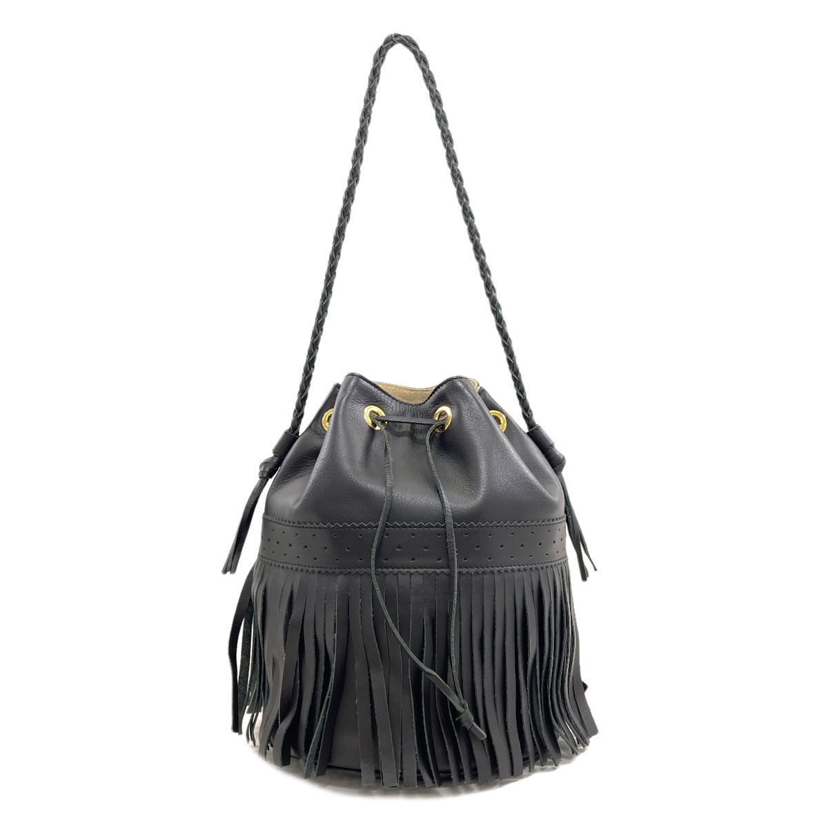 J&M Davidson fringe carnival Handbag Leather Ladies [Used]