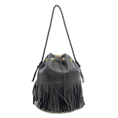 J&M Davidson fringe carnival Handbag Leather Ladies [Used]