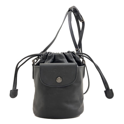 Longchamp logo Shoulder Bag Leather Ladies [Used]