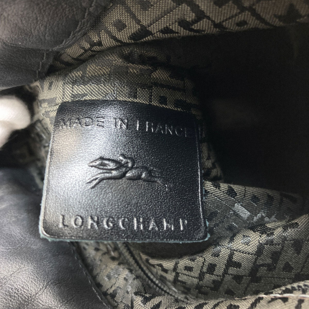 Longchamp logo Shoulder Bag Leather Ladies [Used]