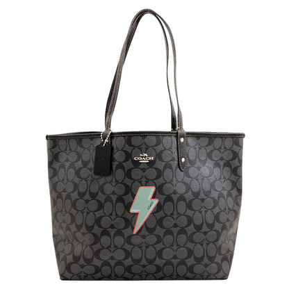 COACH signature reversible tote Tote Bag PVC Ladies [Used]