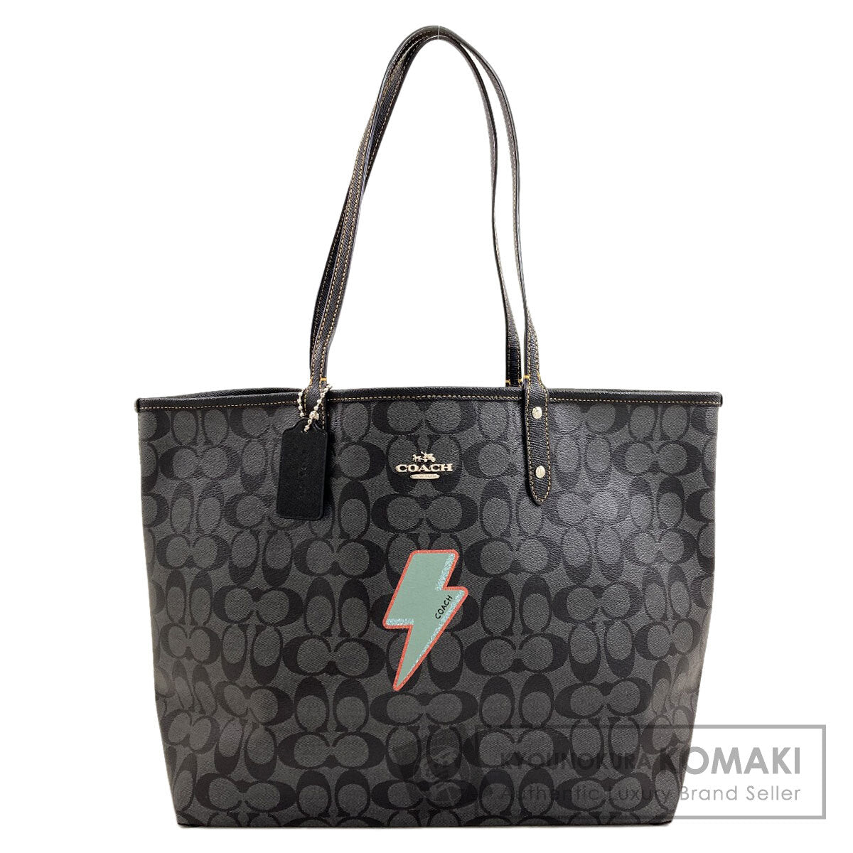 COACH signature reversible tote Tote Bag PVC Ladies [Used]