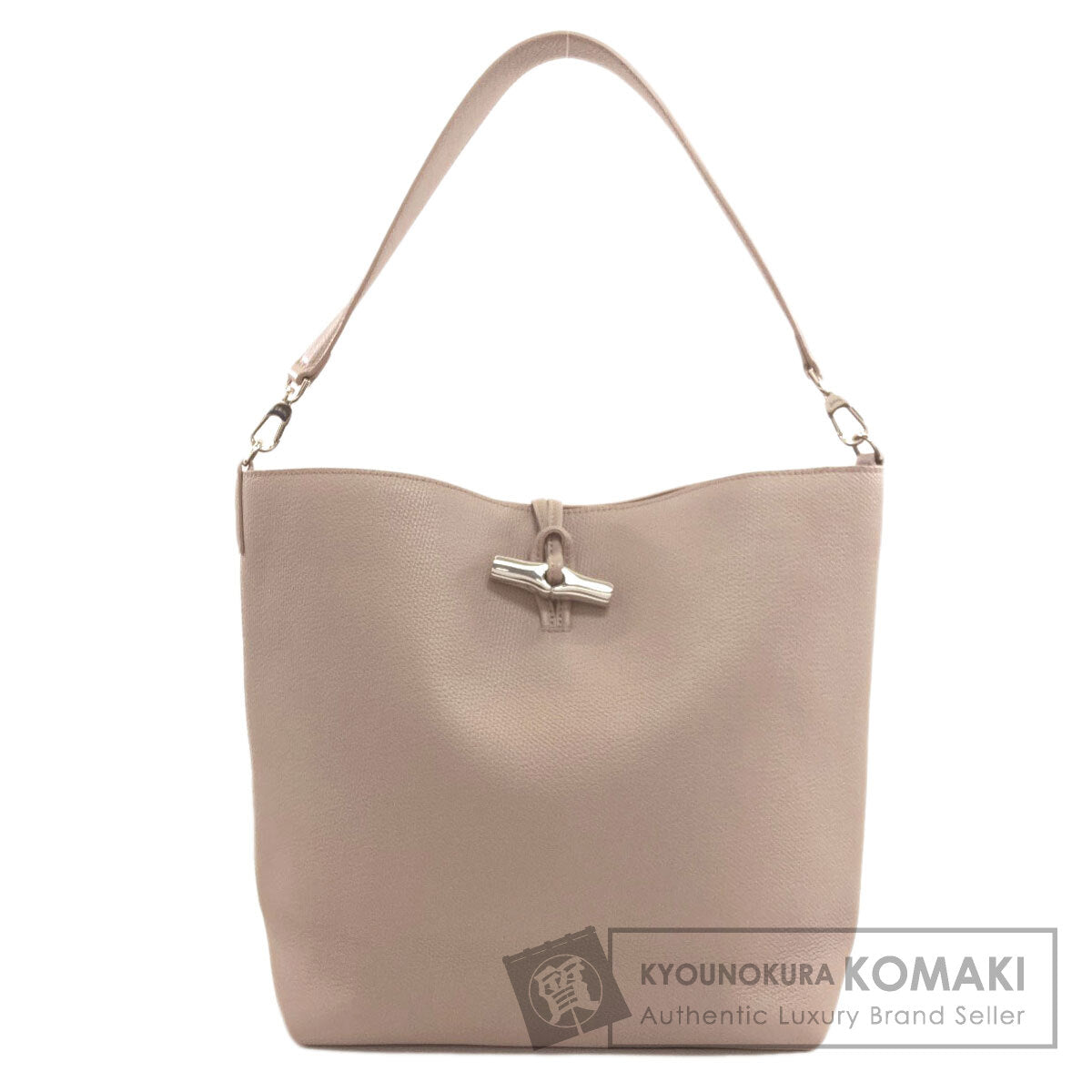 Longchamp One Belt Le Roseau Shoulder Bag Calf Ladies [Used]
