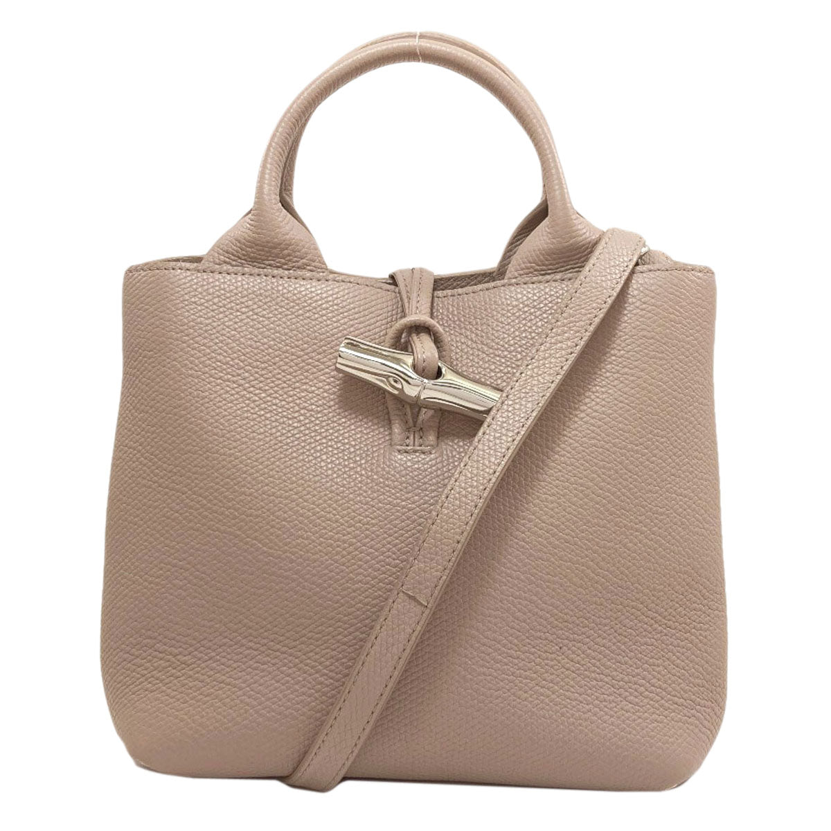 Longchamp Le Roseau 2WAY Handbag Calf Ladies [Used]