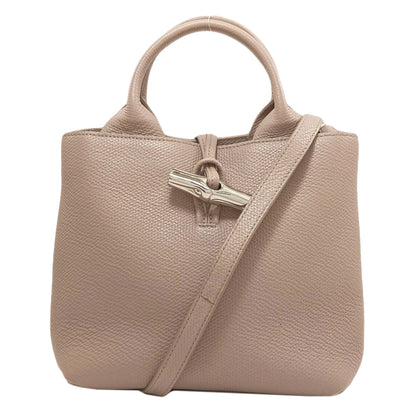Longchamp Le Roseau 2WAY Handbag Calf Ladies [Used]