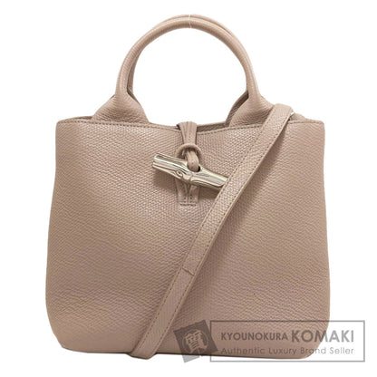 Longchamp Le Roseau 2WAY Handbag Calf Ladies [Used]