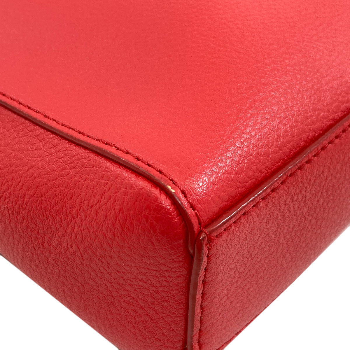 agnes b. logo Shoulder Bag Leather Ladies [Used]