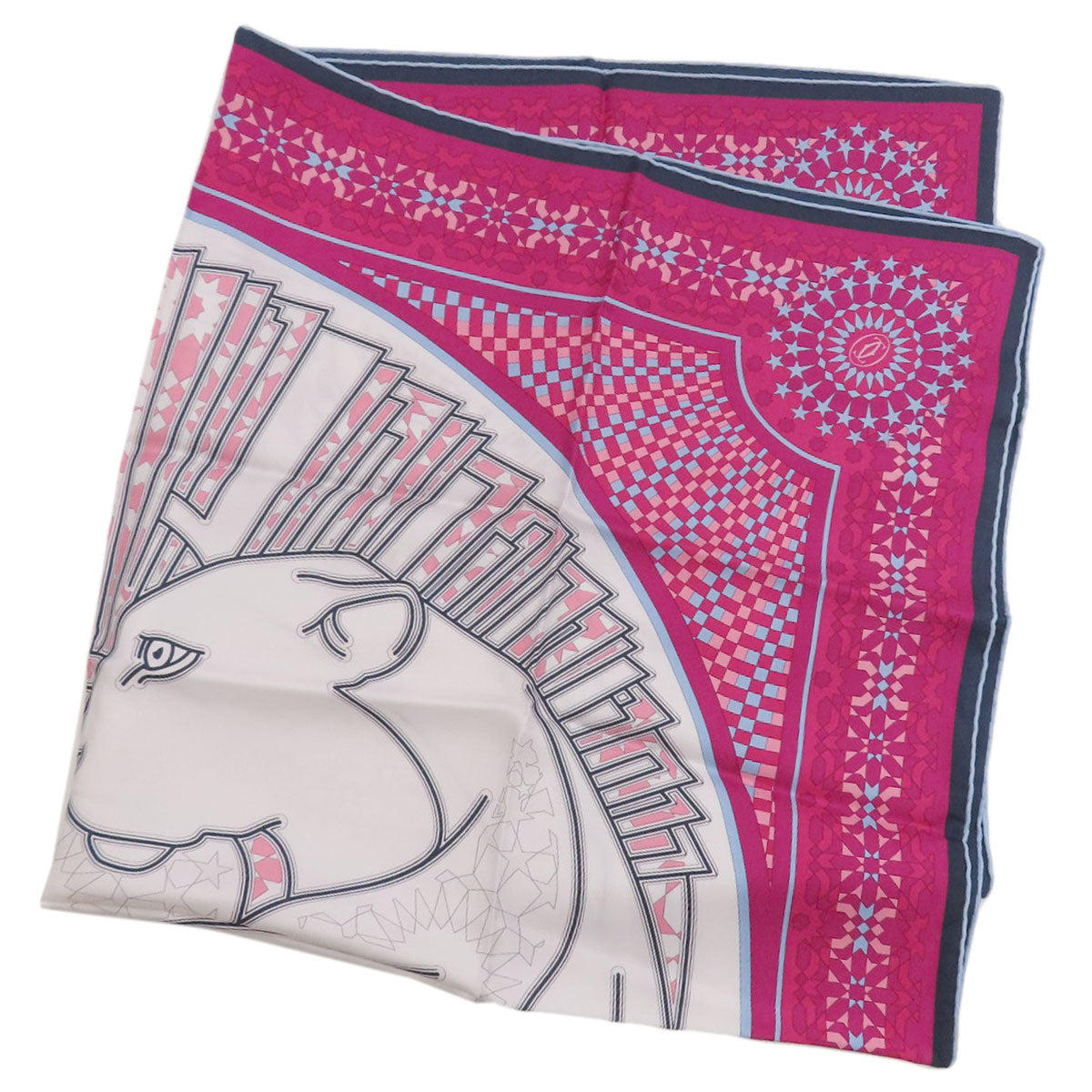 CARTIER PANTHERE Square 90 Scarf Silk Ladies [Used]