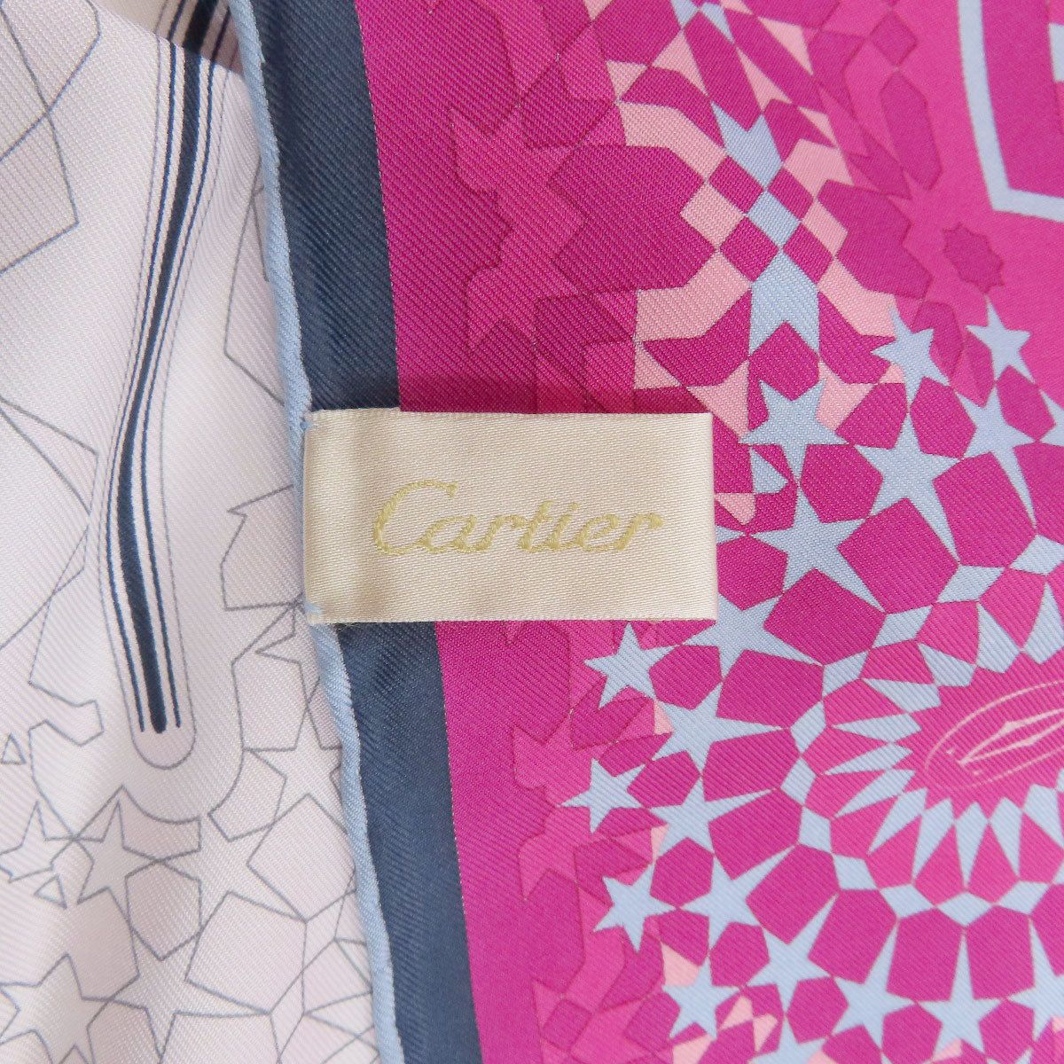 CARTIER PANTHERE Square 90 Scarf Silk Ladies [Used]