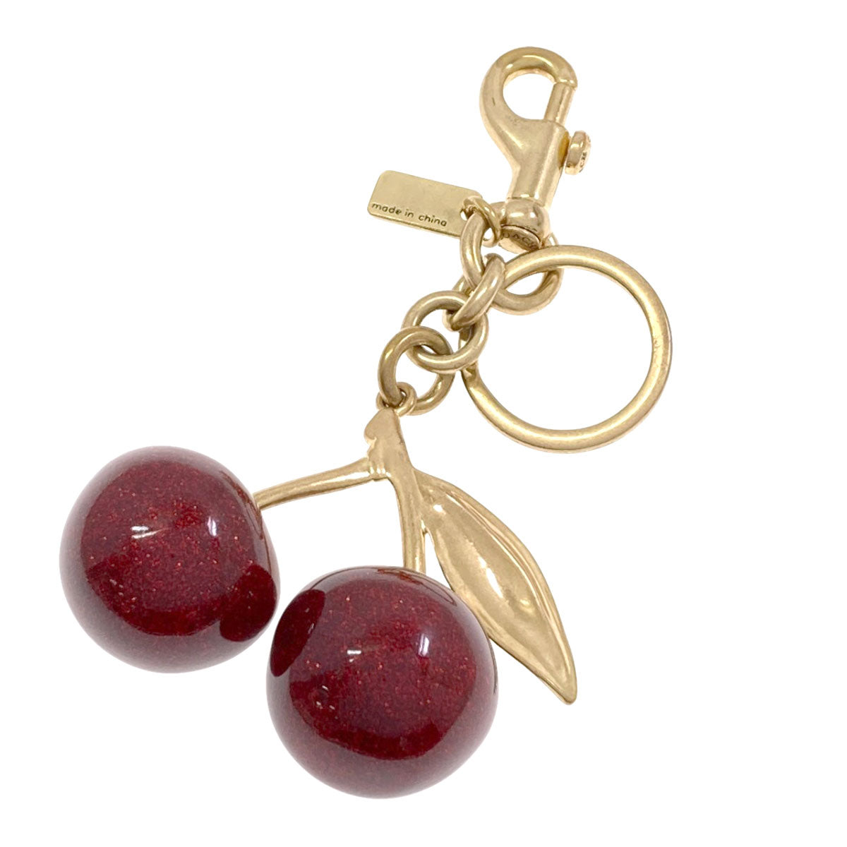 COACH Cherry key ring Metal ResinLadies [Used]