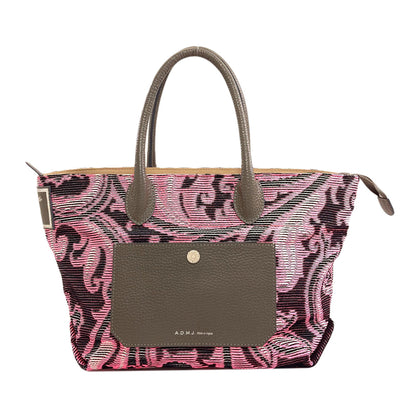 ADMJ Paisley pattern Handbag Nylon Ladies [Used]
