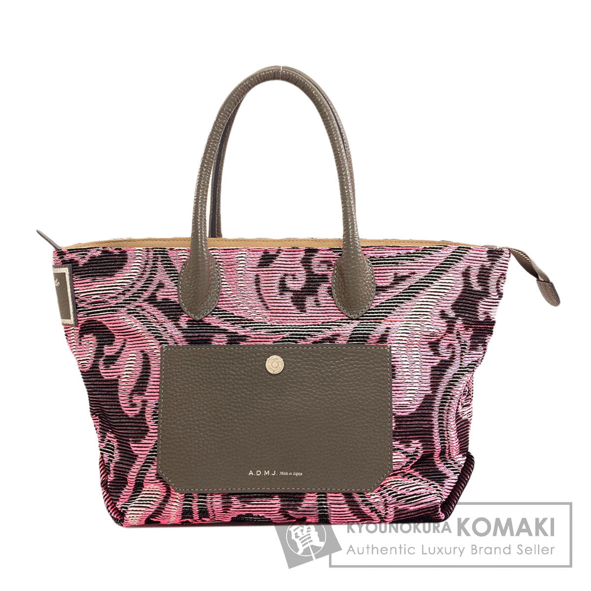 ADMJ Paisley pattern Handbag Nylon Ladies [Used]