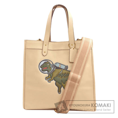 COACH CG597 Lexi Space Print 2-Way Tote Bag Leather Ladies [Used]