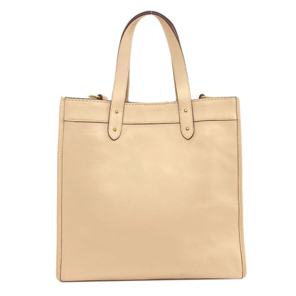 COACH CG597 Lexi Space Print 2-Way Tote Bag Leather Ladies [Used]