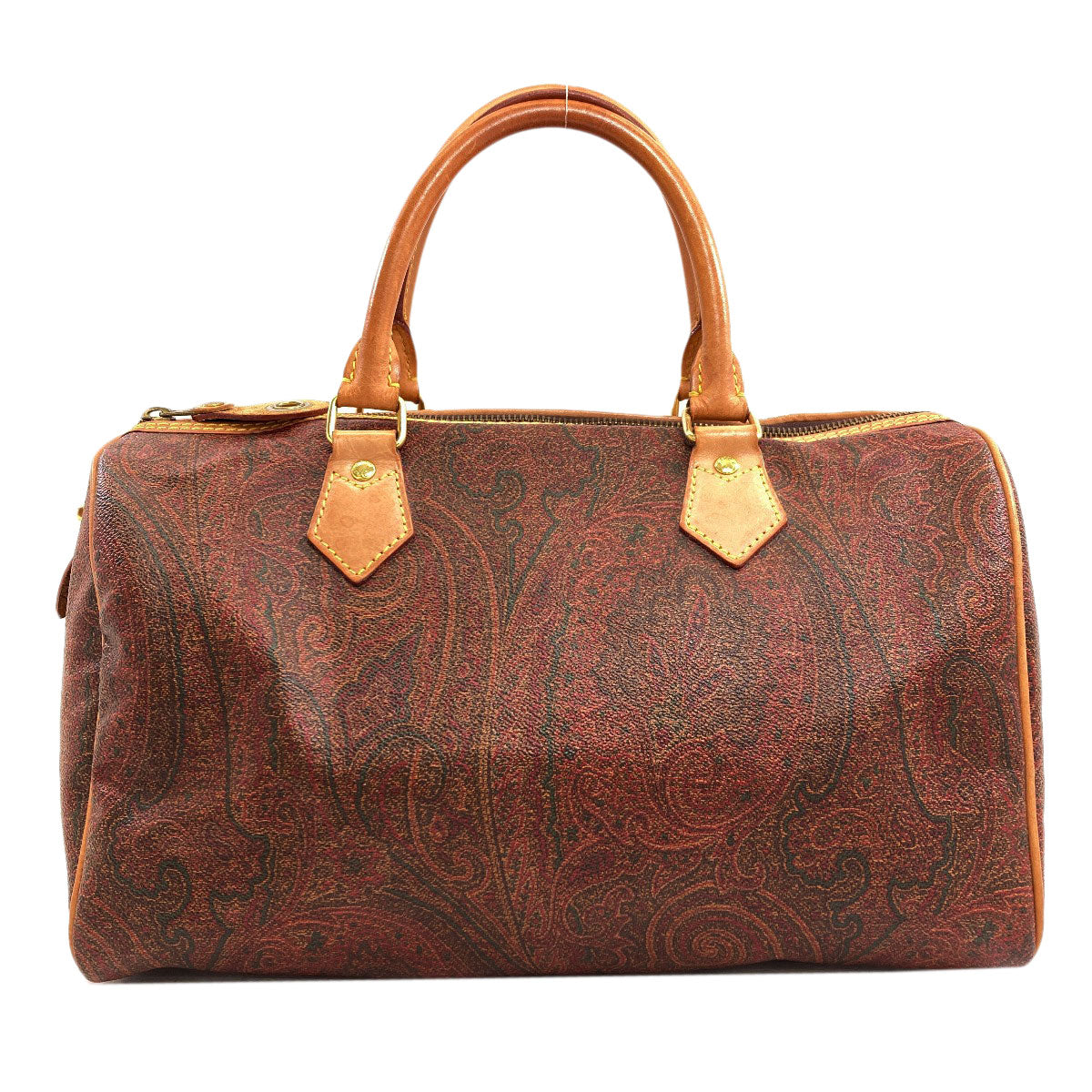 ETRO Paisley pattern Boston bag PVC Ladies [Used]