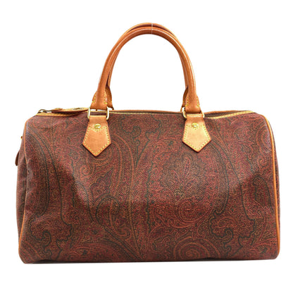 ETRO Paisley pattern Boston bag PVC Ladies [Used]