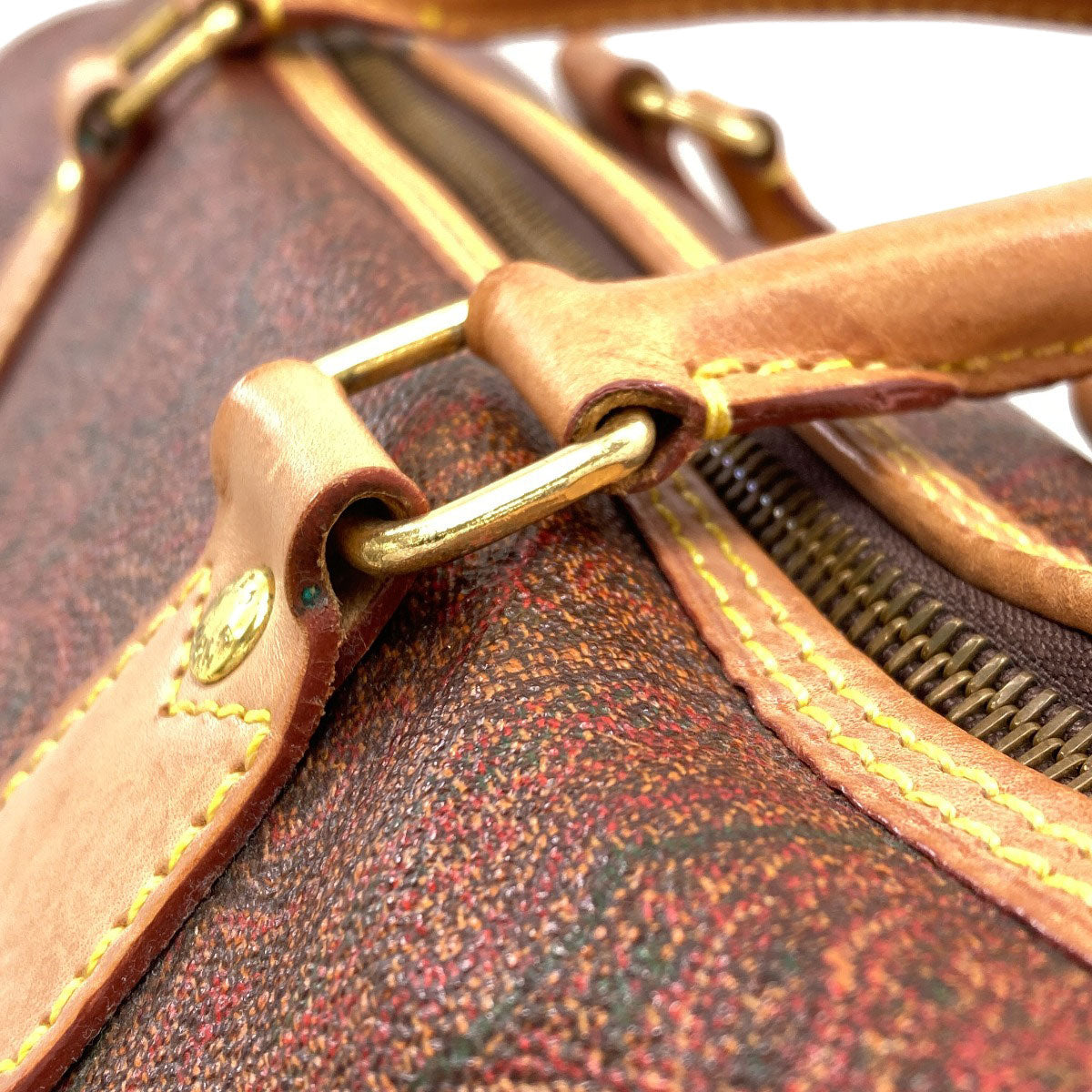 ETRO Paisley pattern Boston bag PVC Ladies [Used]