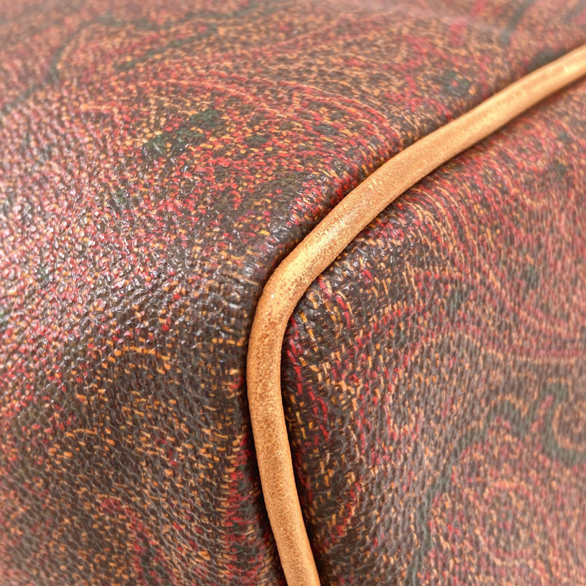 ETRO Paisley pattern Boston bag PVC Ladies [Used]