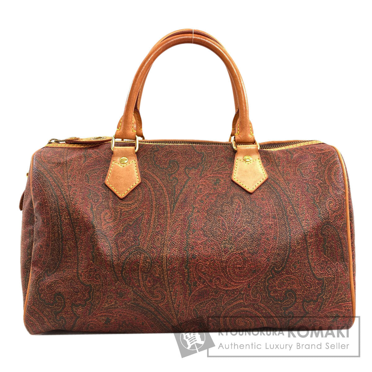 ETRO Paisley pattern Boston bag PVC Ladies [Used]