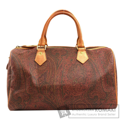ETRO Paisley pattern Boston bag PVC Ladies [Used]